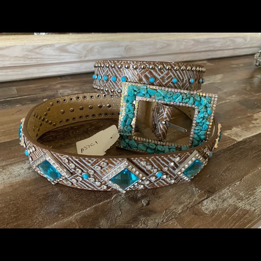 Rhinestone western bling belt